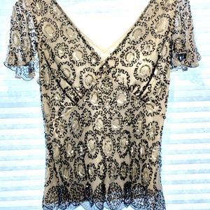 Adrianna Papell Boutique sequined top